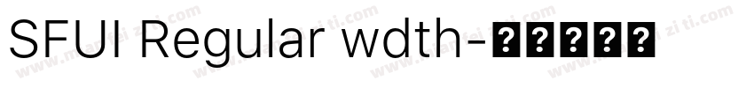 SFUI Regular wdth字体转换